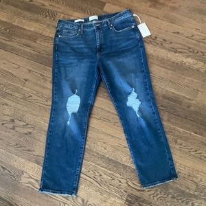 NWT Universal Thread high rise slim straight jeans size 16/33R